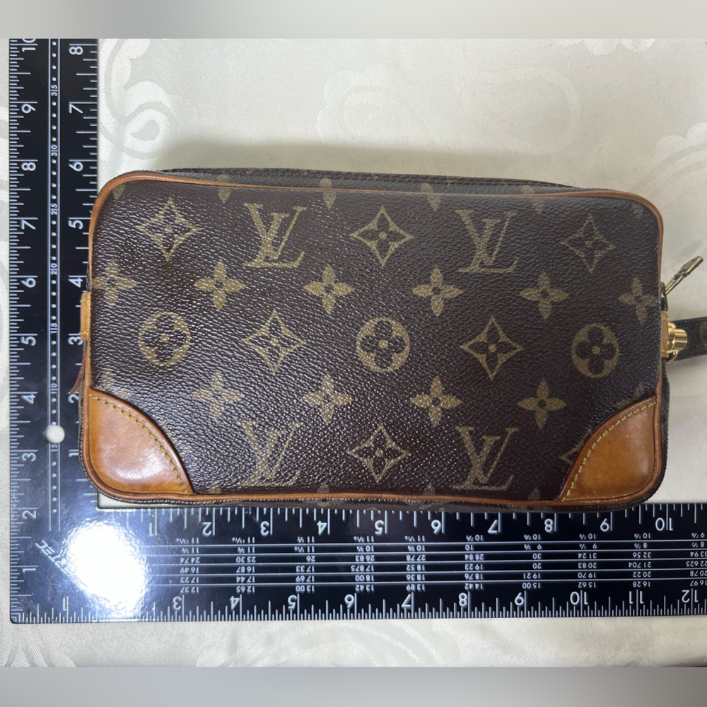 Louis Vuitton Monogram Marly Dragonne GM Wristlet Clutch - Picture 8 of 8